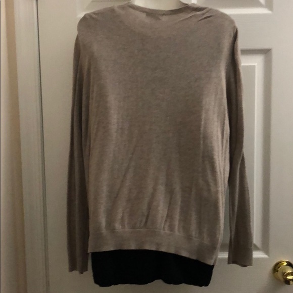 Tan Long Sleeve Button Sown Cardigan - Picture 3 of 4